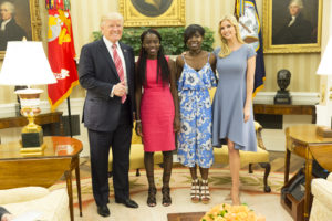 President Trump Hosts Chibok Schoolgirls at the White House