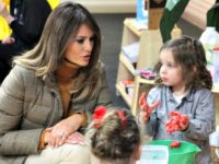 First Lady Melania Trump Visits Children at Alaskan Military Base on Veterans Day