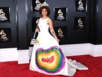 PHOTOS: Joy Villa Makes Pro-Life Statement at 2018 Grammy Awards