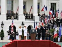 President Trump and First Lady Welcome Emmanuel and Brigitte Macron with Military and Cannon Fire on First State Visit