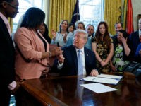 Mother of Sex Trafficking Victim Tearfully Thanks Donald Trump for Signing Crackdown Bill