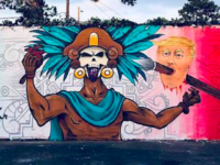 California School Mural Depicts Aztec Warrior Holding Trump’s Severed Head, Heart